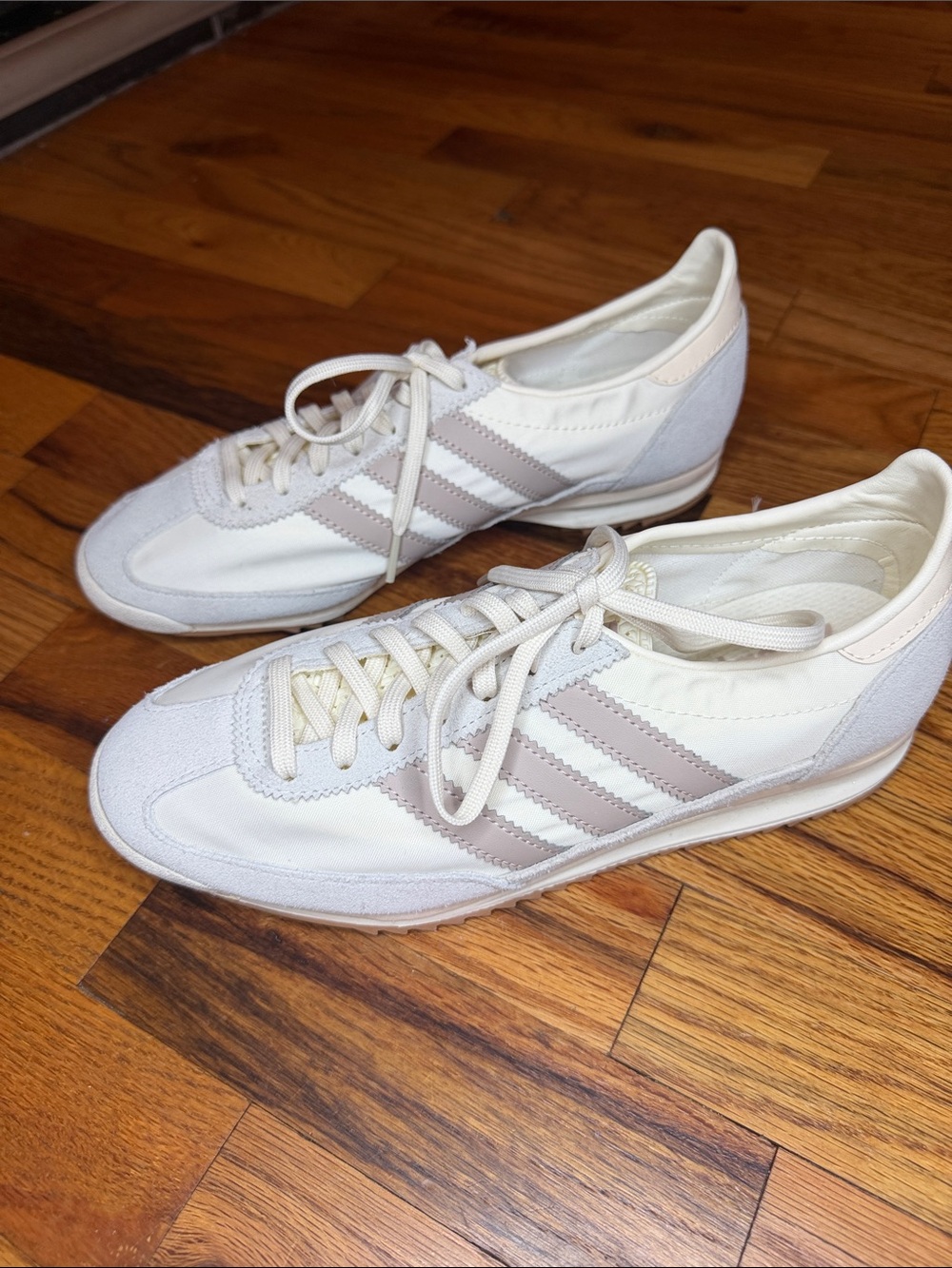 adidas Cream and Light Beige Vintage Runner Sneakers - Picture 3 of 4